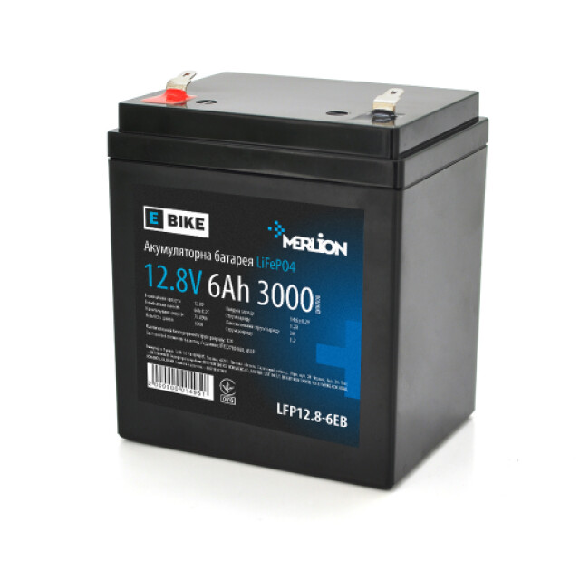 фотографія merlion lifepo4 12.8v 6ah - акумулятор 6 аг 12.8 в фотографія merlion lifepo4 12.8v 6ah - акумулятор 6 аг 12.8 в