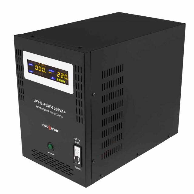 фотографія logicpower lpy-b-psw-7000va+(5000вт)10a/20a - дбж із правильною синусоїдою