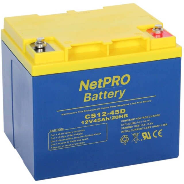 фотография аккумулятор netpro cs12-45d фотография аккумулятор netpro cs12-45d