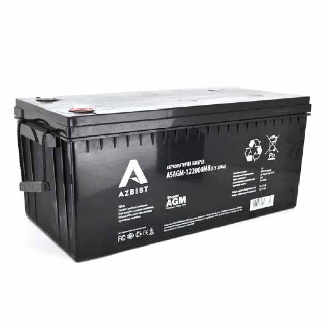 фотографія azbist super asagm-122000m8 - акумулятор 200ah 12v