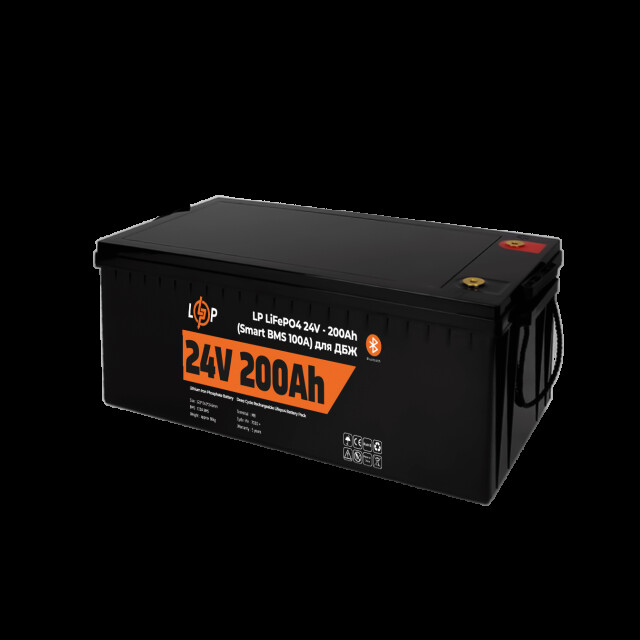 фотографія акумулятор lifepo4 logicpower 24v - 200 ah (bms 100a) з bluetooth фотографія акумулятор lifepo4 logicpower 24v - 200 ah (bms 100a) з bluetooth