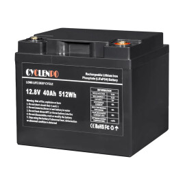 Cyclen 12.8V 40AH LiFePo4 - акумулятор 512 Втгод