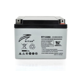 Аккумулятор для Бесперебойника RITAR RT12260, Gray Case, 12V 26Ah