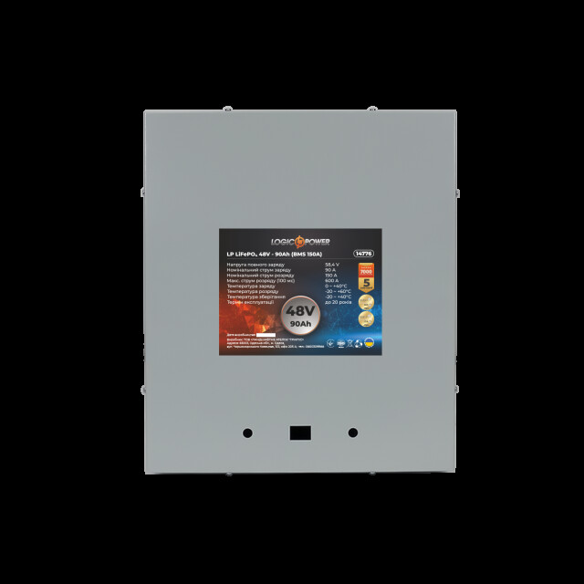 фотографія акумулятор lifepo4 logicpower 48v - 90 ah (bms 150a) метал фотографія акумулятор lifepo4 logicpower 48v - 90 ah (bms 150a) метал