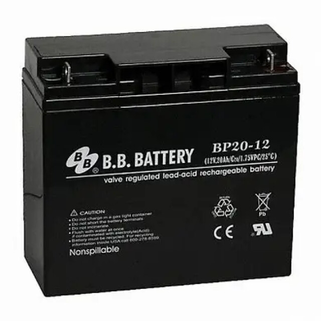 фотография bb battery bp 20-12/b1 - аккумулятор 20ач 12в