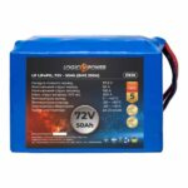 фотографія Акумулятор LiFePO4 LogicPower 72V - 50 Ah (BMS 200A)