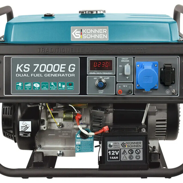 фотографія konner&sohnen ks 7000e g - газобензиновий генератор 5.5 квт фотографія konner&sohnen ks 7000e g - газобензиновий генератор 5.5 квт