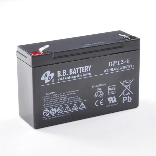 фотография b.b. battery bp 12-6/t1 - аккумулятор 12ач 6в