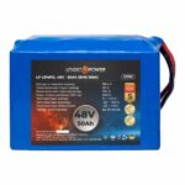 фотографія Акумулятор LiFePO4 LogicPower 48V - 50 Ah (BMS 100A)