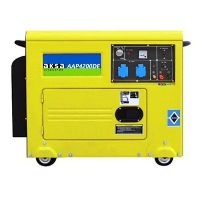 фотографія aksa aap 4200 de - дизельний генератор 4.5квт у кожусі фотографія aksa aap 4200 de - дизельний генератор 4.5квт у кожусі