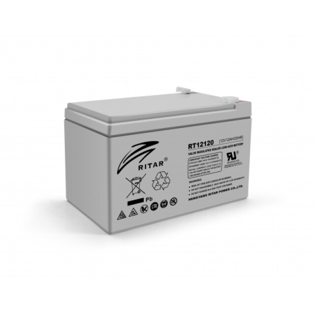 фотографія акумулятор для безперебійника ritar rt12120, gray case, 12v 12ah фотографія акумулятор для безперебійника ritar rt12120, gray case, 12v 12ah