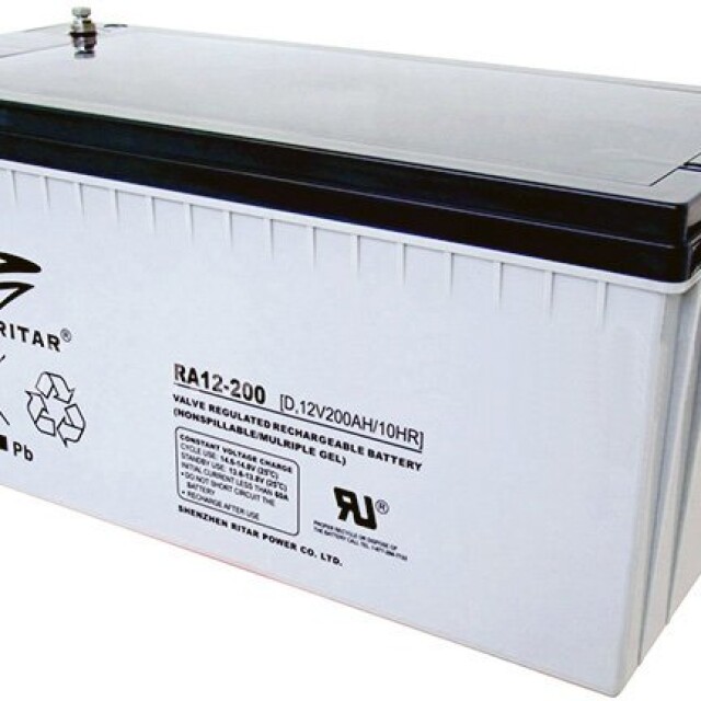 фотография аккумулятор для бесперебойника ritar ra12-200, 12v 200ah фотография аккумулятор для бесперебойника ritar ra12-200, 12v 200ah
