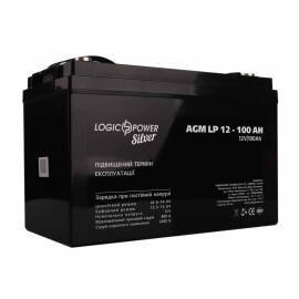 Акумулятор AGM LogicPower LP 12V - 100 Ah Silver