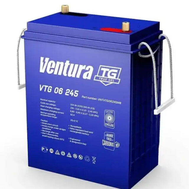 фотографія ventura vtg 06-245 - акумулятор 245аг 6в фотографія ventura vtg 06-245 - акумулятор 245аг 6в