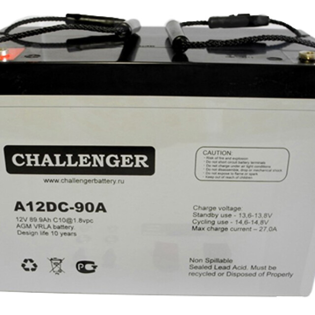 фотографія challenger a12dc-90a - акумулятор 90аг 12в фотографія challenger a12dc-90a - акумулятор 90аг 12в