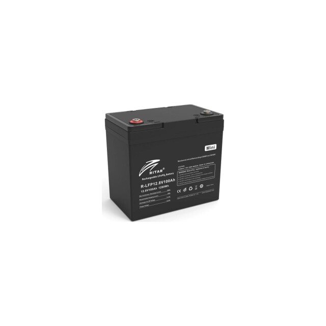 фотография ritar lifepo4 12v 100ah mini (12.8v-100ah, 1280 вт*год) - lifepo4 аккумулятор фотография ritar lifepo4 12v 100ah mini (12.8v-100ah, 1280 вт*год) - lifepo4 аккумулятор