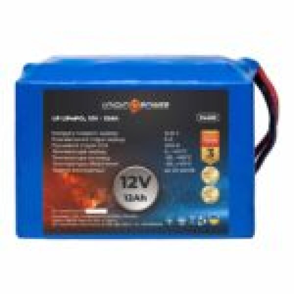 фотографія Акумулятор LiFePO4 LogicPower 12V - 12 Ah для мопеда фотографія Акумулятор LiFePO4 LogicPower 12V - 12 Ah для мопеда