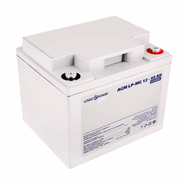 фотографія акумулятор мультигелевий logicpower lp-mg 12v - 40 ah silver фотографія акумулятор мультигелевий logicpower lp-mg 12v - 40 ah silver