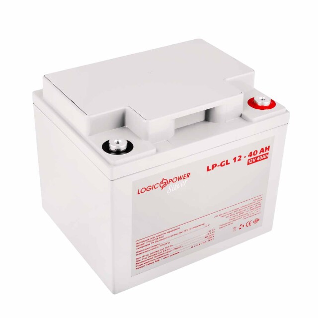 фотографія акумулятор гелевий logicpower lp-gl 12v - 40 ah silver фотографія акумулятор гелевий logicpower lp-gl 12v - 40 ah silver
