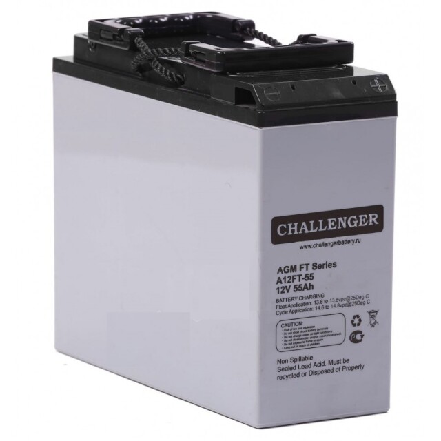 фотографія challenger a12ft-55 - акумулятор 55аг 12в фотографія challenger a12ft-55 - акумулятор 55аг 12в