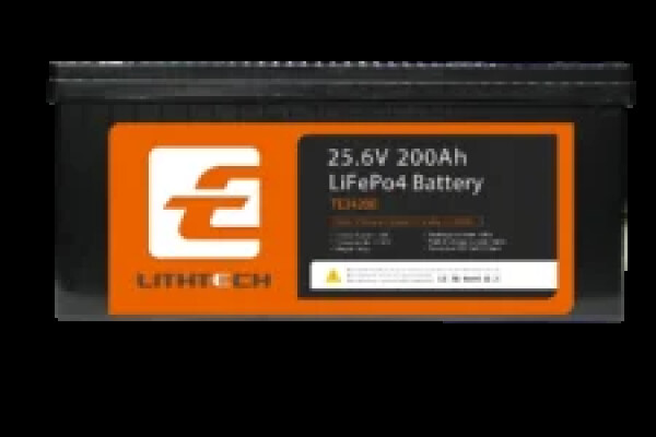 фотографія LITHTECH TE24200B + Bluetooth LiFePO4 25.6V 200Ah, 5.12kWh - Акумуляторна батарея 5.12 кВт·год BMS
