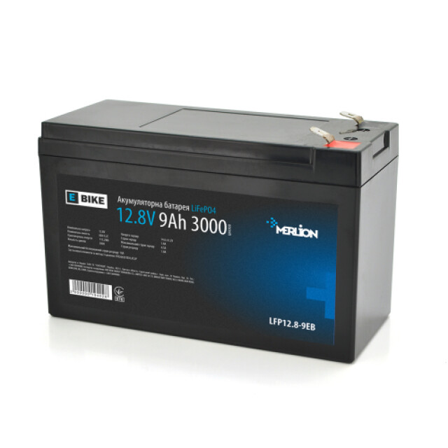 фотографія merlion lifepo4 12.8v 9ah - акумулятор 9 аг 12.8 в фотографія merlion lifepo4 12.8v 9ah - акумулятор 9 аг 12.8 в