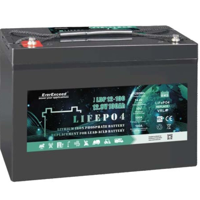 фотография lifepo4 everexceed ldp 12-100 (12.8v-100ah) bluetooth литиевый аккумулятор фотография lifepo4 everexceed ldp 12-100 (12.8v-100ah) bluetooth литиевый аккумулятор