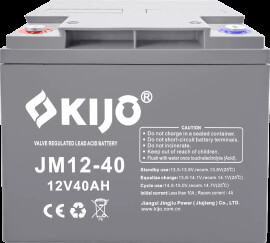 KIJO JM12-40 12V 40Ah - AGM акумулятор глибокого циклу 40Агод