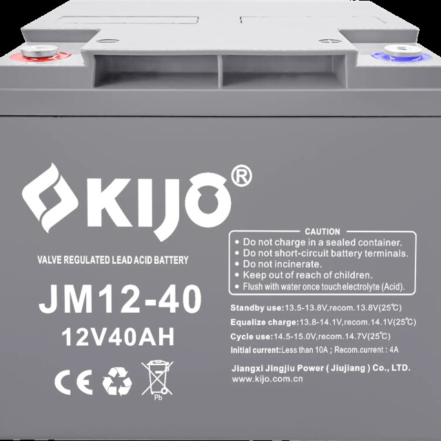 фотографія kijo jm12-40 12v 40ah - agm акумулятор глибокого циклу 40агод фотографія kijo jm12-40 12v 40ah - agm акумулятор глибокого циклу 40агод