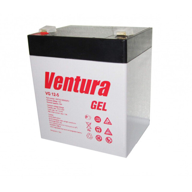фотография ventura vg 12-5 gel - аккумулятор 5ач 12в фотография ventura vg 12-5 gel - аккумулятор 5ач 12в