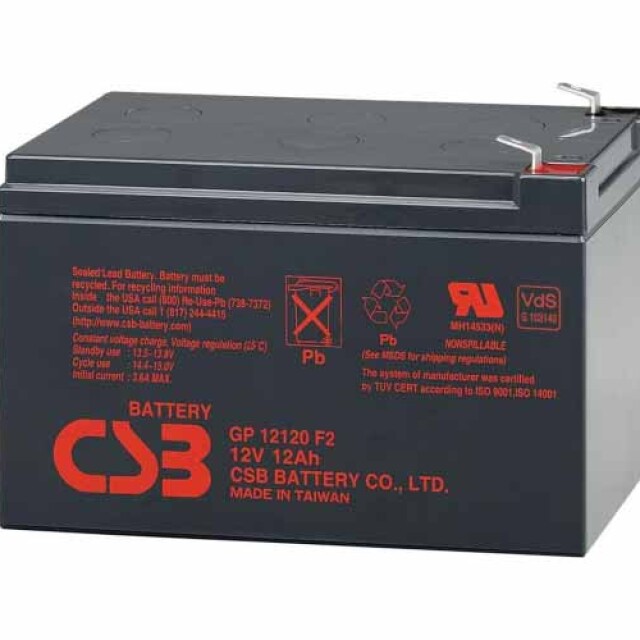 фотографія csb gp12120f2 - акумулятор 12ah 12v фотографія csb gp12120f2 - акумулятор 12ah 12v