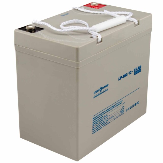 фотографія акумулятор мультигелевий logicpower lp-mg 12v - 55 ah silver фотографія акумулятор мультигелевий logicpower lp-mg 12v - 55 ah silver