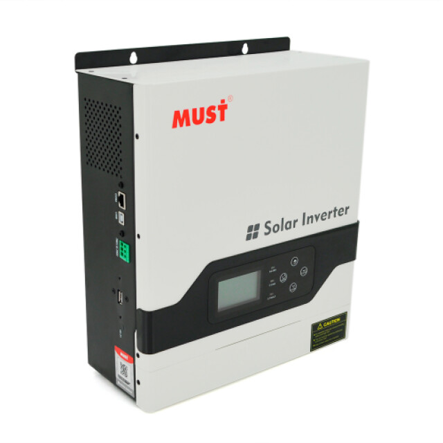 фотографія гібридний інвертор must pv18-3024vpm, 3000w, 24v, струм заряду 20/30a, 160-275v, mppt (60а, 145 vdc) фотографія гібридний інвертор must pv18-3024vpm, 3000w, 24v, струм заряду 20/30a, 160-275v, mppt (60а, 145 vdc)