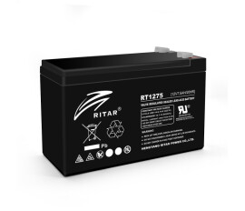 Акумулятор для безперебійника RITAR RT1275B, Black Case, 12V 7.5Ah