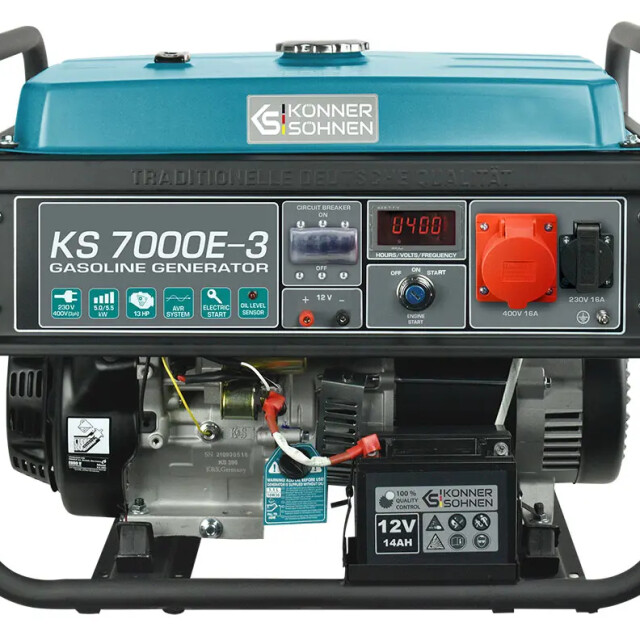 фотографія konner&sohnen ks 7000e-3 - бензиновий генератор 5.5 квт фотографія konner&sohnen ks 7000e-3 - бензиновий генератор 5.5 квт