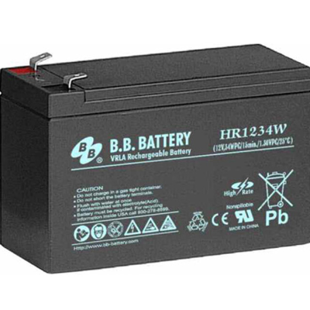 фотографія bb battery hr 1234w/t2 - акумулятор 9аг 12в фотографія bb battery hr 1234w/t2 - акумулятор 9аг 12в