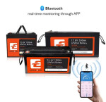 фотография lithtech te24200b + bluetooth lifepo4 25.6v 200ah, 5.12kwh - аккумуляторная батарея 5.12 квт·ч bms №3