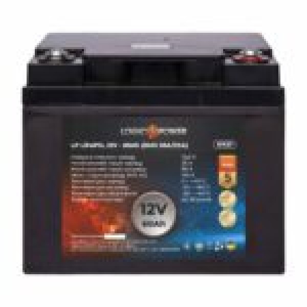 фотографія Акумулятор LiFePO4 LogicPower 12V - 60 Ah (BMS 50A) пластик фотографія Акумулятор LiFePO4 LogicPower 12V - 60 Ah (BMS 50A) пластик