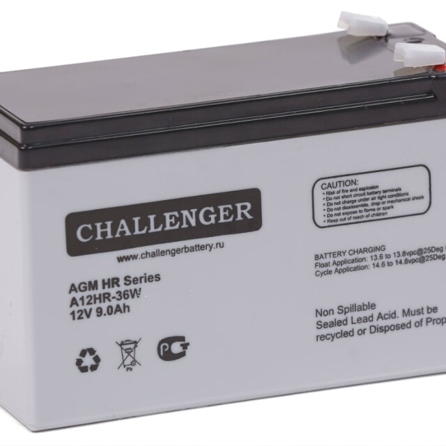 фотографія challenger a12hr-36w - акумулятор 9аг 12в фотографія challenger a12hr-36w - акумулятор 9аг 12в