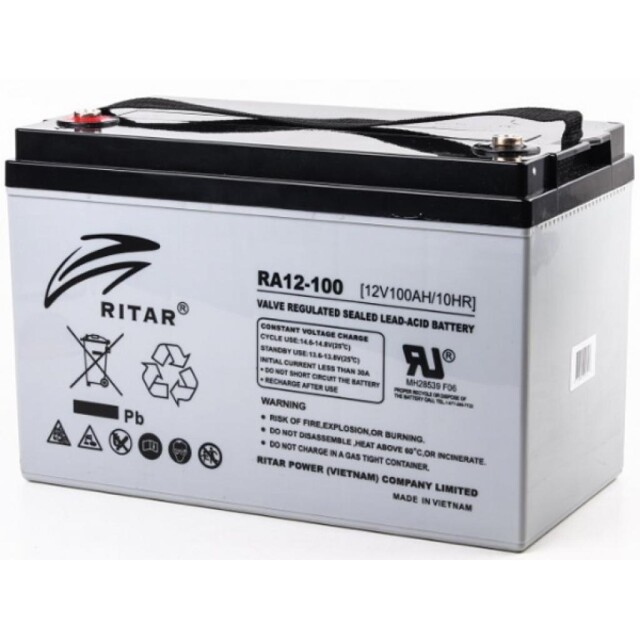фотография аккумулятор для бесперебойника ritar ra12-100, 12v 100ah фотография аккумулятор для бесперебойника ritar ra12-100, 12v 100ah