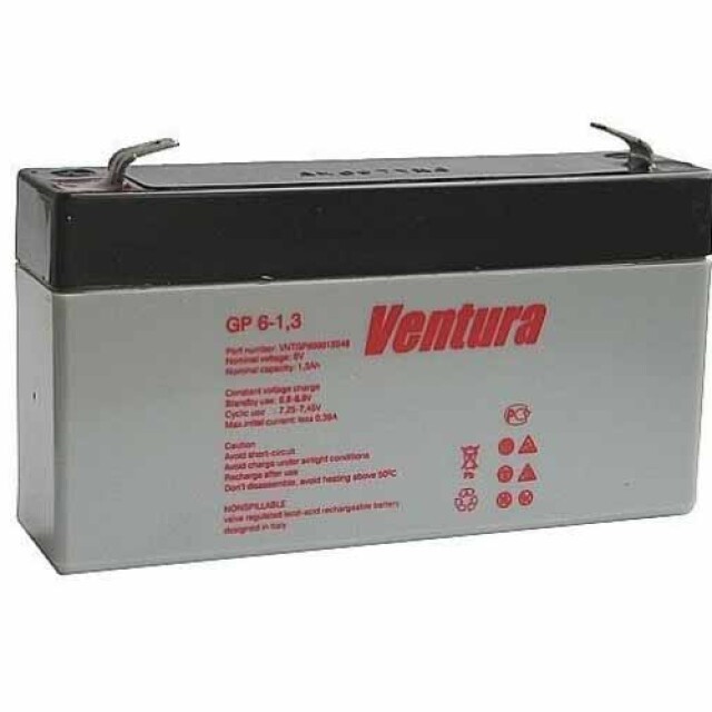 фотография ventura gp 6-1,3 - аккумулятор 1,3ah 6v фотография ventura gp 6-1,3 - аккумулятор 1,3ah 6v