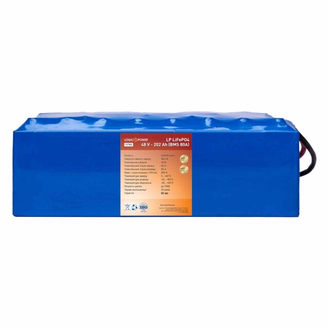 фотографія акумулятор lifepo4 logicpower 48v - 202 ah (bms 80a) фотографія акумулятор lifepo4 logicpower 48v - 202 ah (bms 80a)
