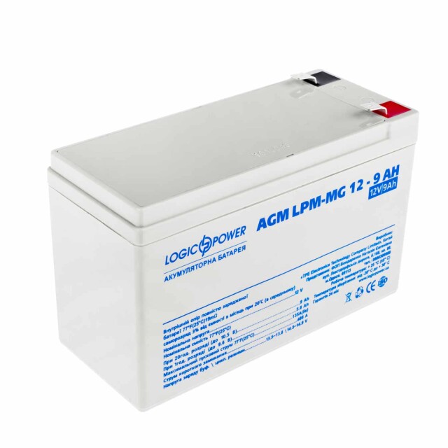 фотографія акумулятор мультигелевий logicpower lpm-mg 12v - 9 ah фотографія акумулятор мультигелевий logicpower lpm-mg 12v - 9 ah