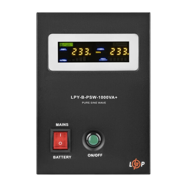 фотографія logicpower lpy-b-psw-1000va+(700вт) 10a/20a - дбж із правильною синусоїдою фотографія logicpower lpy-b-psw-1000va+(700вт) 10a/20a - дбж із правильною синусоїдою