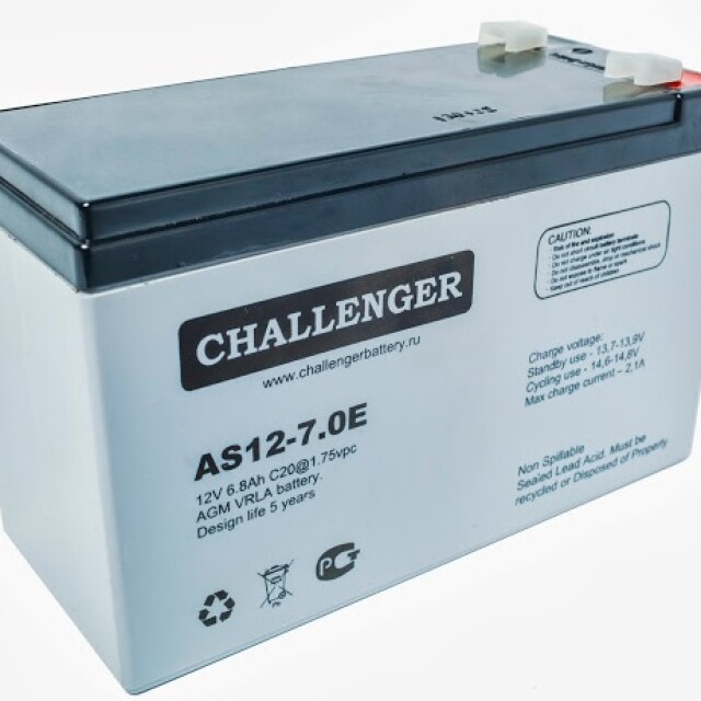 фотография challenger as12-7.0 - аккумулятор 7.0ач 12в