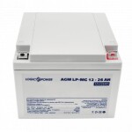 фотографія акумулятор мультигелевий logicpower lp-mg 12v - 26 ah silver №1 фотографія акумулятор мультигелевий logicpower lp-mg 12v - 26 ah silver №1