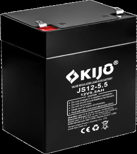 KIJO JS12-5.5 12V 5.5Ah - Універсальний AGM акумулятор 5.5Агод