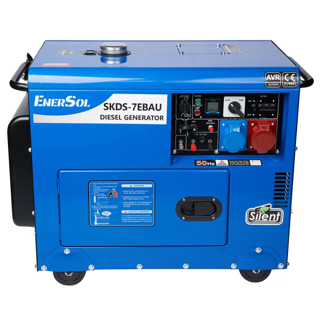 фотографія enersol skds-7ebau - дизельний генератор 6 квт в кожусі фотографія enersol skds-7ebau - дизельний генератор 6 квт в кожусі