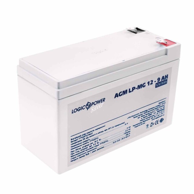 фотографія аакумулятор мультигелевий logicpower lp-mg 12v - 9 ah silver фотографія аакумулятор мультигелевий logicpower lp-mg 12v - 9 ah silver