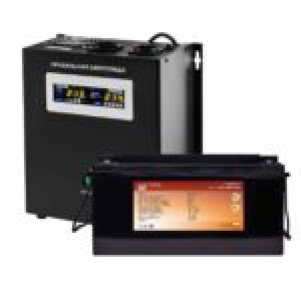 фотографія LogicPower ДБЖ W1500VA + літієва (LifePo4) батарея 2600W - комплект резервного живлення для котла